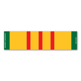 Vietnam War Service Mini Ribbon Bar Magnet by Magnet America is 1.25" x 5" Made for Vehicles and Refrigerators