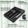 Conflech Silverware Organizer Bamboo Kitchen Drawer Organizer Utensil Organizer Silverware