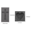 Operitacx Graphite Ingot Mold, Cross Heart Graphite Molds for Casting