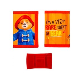 Paddington Bear Wallet Children's Tri-Fold Wallet Orange Coins Notes Money Original Purse