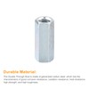sourcing map 5pcs M10x14x35mm Coupling Nuts - Galvanized Carbon Steel