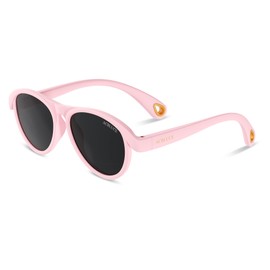 ACBLUCE Baby Toddler Sunglasses Polarized UV Protection Kids Sun Glasses for Infant Newborn Boy Girl Age 0-24 Months 1-2 year Pink
