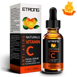 2oz Vitamin C Serum Face with Hyaluronic Acid,Vitamin E,20% Vitamin C for Anti-wrinkle,Dark Circle,Fine Lines and Sun damage – Restore&Boost Collagen (60ml)