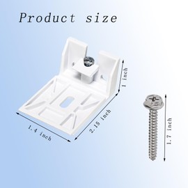 Rosyquarz 3/4" Blinds Shade Brackets,for Hunter Douglas Duette,Honeycomb,Cellular and Applause Shades,Stanard Pull Cord (3 Pack,White)