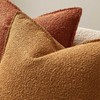 JUSPRURBET Mustard Yellow Boucle Throw Pillow Covers 18x18 inch Set