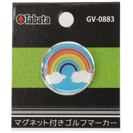 Tabata GV0883 O Green Marker Golf Marker Green Marker Golf Round Supplies Magnetic Marker Rainbow