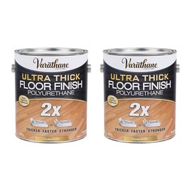 Varathane 298274-2PK Ultra Thick Floor Finish Polyurethane, Gallon, Satin Clear, 2 Pack