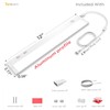 Tonlesm 12 Inch Under Cabinet Lighting Plug in, 7W 120V
