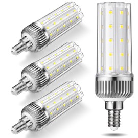 Aolang E12 LED Bulb,20W LED Candelabra Bulbs,150 Watt Equivalent, Daylight White 6000K Chandelier Bulb, E12 Base Ceiling Fan Light Bulb, 85V-265V, 2000Lumen Corn Bulb, Non-Dimmable (4 Pack)