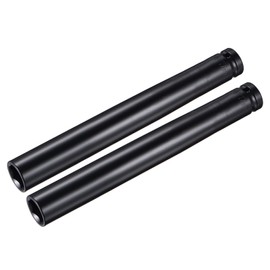 sourcing map 1/2" Drive by 17mm Deep Impact Socket, Heat-Treated CR-V Steel 8" Length, 6-Point Metric Sizes 2 Pcs