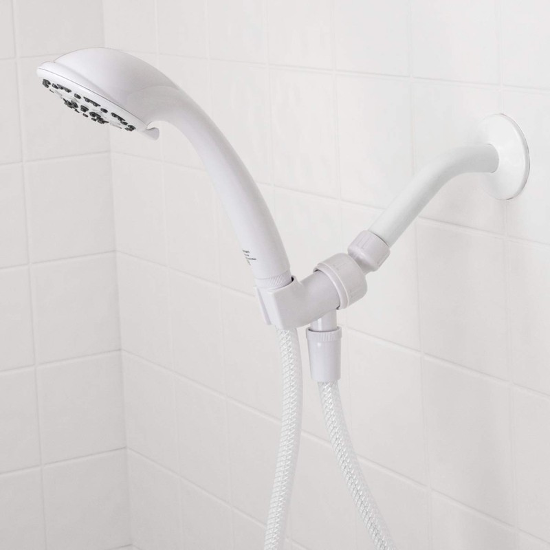Aqua Vista 3-in. White Handheld Shower Head with 3 Spray