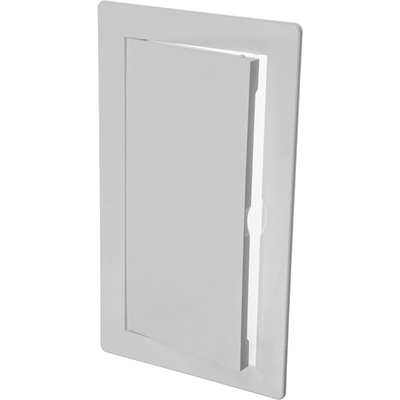 4" x 8" White Plastic Access Panel. Service Shaft Door