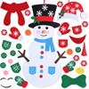 Max Fun Diy Felt Christmas Snowman Games Set with 58Pcs