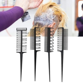 Professional Hairdresser Comb Set for Hair Coloring Dying and Highlight Salon Barber Tool with Ergonomics Handle Non Slip Design Carbon Fiber Material