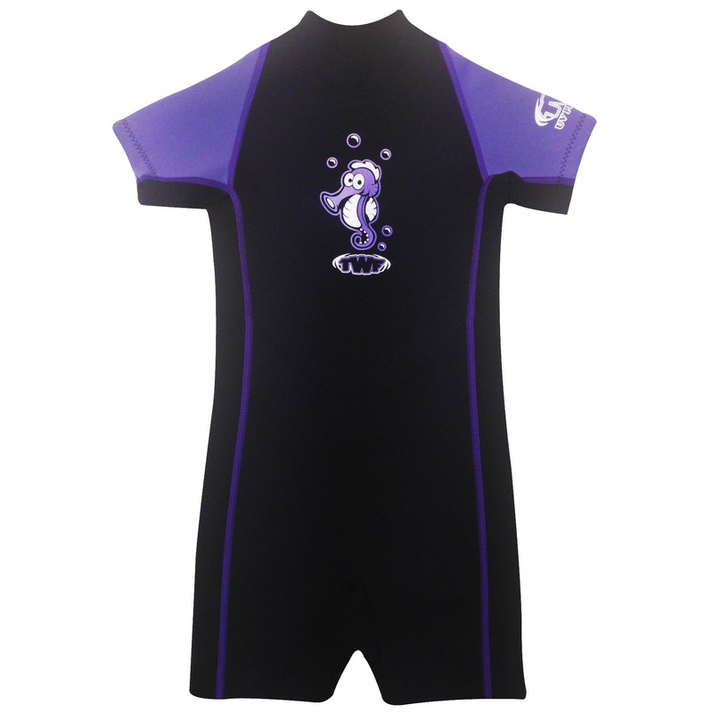 TWF Men's TWF Kids Seahorse Wetsuit Lilac 7 8 Year,