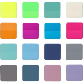 320 notas adhesivas transparentes, notas adhesivas transparentes de colores Impermeable y translúcido, bloc de notas de color calcomanía, colorido