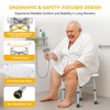 Hiqufet Shower Chair for Inside Shower(500lb), 5 Height Adjustable Shower