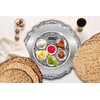 Ner Mitzvah Plato de seder de Pascua chapado en plata