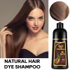 DONWELL 3-in-1 Herbal Hair Dye Shampoo-100% Grey Coverage Instant Color