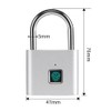 Fingerprint Padlock with USB Charging Ultra-Light Intelligent Safety Electronic Lock