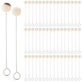 Permanent Marker 200 Pieces Wool Daubers Ball Brush Leather Dye Tool with Metal Handle Dauber ...