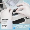 (100pcs) CR80 Cleaning Cards, Dual Side Card Reader Cleaner, POS