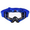 LS2 Helmets Aura Goggle (Black/Blue with Clear Lens)