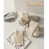 MANGMAO 3 Pairs Crew Socks for Women Cute Fall Knit