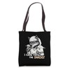 I Came for the Snacks Funny Wolf Tote Bag