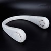 White Adjustable Hanging Neck Electric Fan Bladeless Portable USB Charging