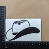 Cowboy Decal 4 Pack: Bucking Bronco Silhouette, Cowboy Hat, Hat