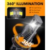 OXILAM 9007 HB5 LED Light Bulbs, 30000LM 800% Brighter, 6500K