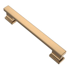 Alzassbg 5 Pack Champagne Bronze Cabinet Pulls, 5 Inch(128mm) Hole Centers Cabinet Handles Kitchen Hardware for Cabinets and Drawers AL3061TGP