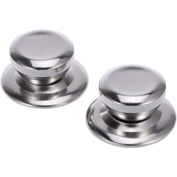 LATRAT Stainless steel pot lid handles, 2 pieces, universal pot