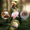 Bojueshaw Silent Hamster Wheel,Flying Saucer Exercise Wheel,Ultra Quiet Running Spinner