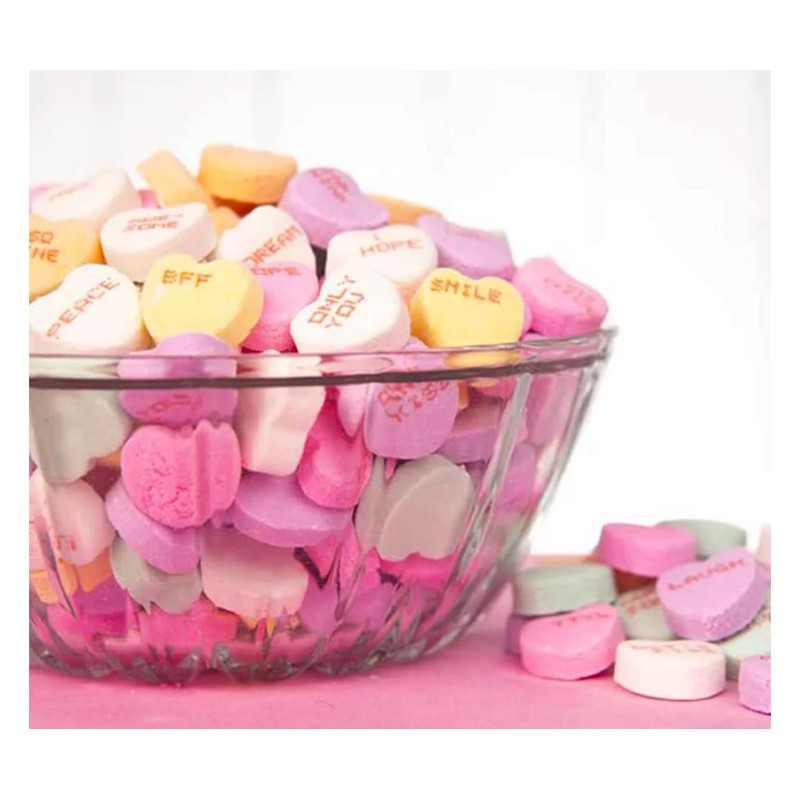 Tiny Conversation Hearts Value Pack, Valentines Day Candy, Individually Wrapped