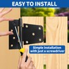 TamBee Black Gate Hinges Shed Hinges Heavy Duty Gate Hinges