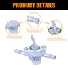 Aluminium Inline Fuel Tap Valve, 2.17in Length for Motorcycle ATV