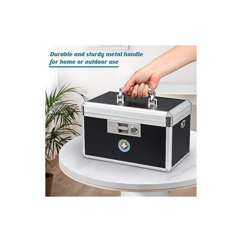 KYODOLED - Caja de bloqueo de medicamentos con llave, caja