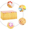 gvivej Hawaii Table Skirts, Hawaii Party Decoration with Multicoloured Flowers,