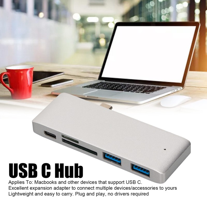 USB C Hub Portable 5 in 1 PD Fast Charge