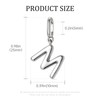 OVRUNS Initial Charm for Women,Letter Bracelet Necklace Charms Alphabet Pendant
