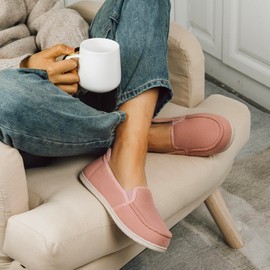 RockDove Women's Two-Tone Hoodback Slipper with Removable Insole, Size 8 US Women, Salmon