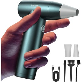 Compressed Air Duster-150000RPM Air Duster,Electric Air Duster with Powerful Brushless & Coreless Motor,Eleagnt Air Blower for Keyboard Cleaner,Mini Blower Replace Canned Air for PC Cleaning Kit