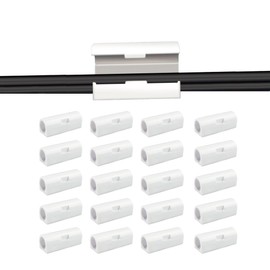 Neyiem Cable Clips, Cable Fixing, Wall Storage, For Cars, Concealed Wiring, Strong Double Sided Tape, Strips Off Cable Stands, Wire Fixing, Wire Clips, Organization (20 Pieces) White