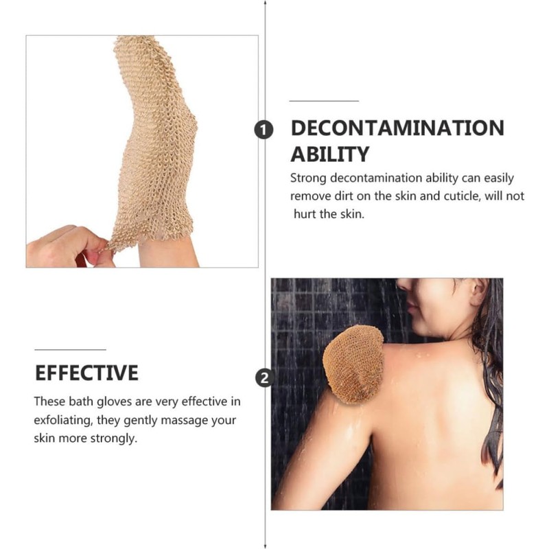 Guantes Exfoliantes de Yute FOMIYES - Elimina Células Muertas (Set