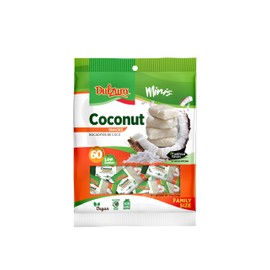 Dulzura Borincana Vegan Coconut Bites Snack Bars (Individually Wrapped), 7.9 Ounce Bag