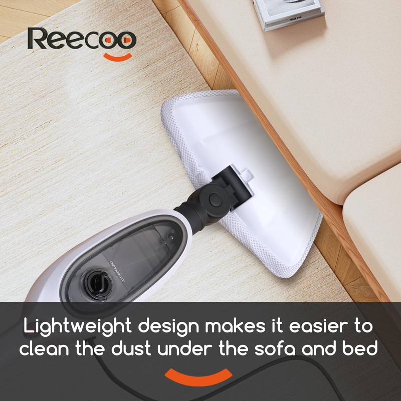 REECOO Steam Mop with Attachments,20s Rapid Heating,Lightweight Floor Steamer for