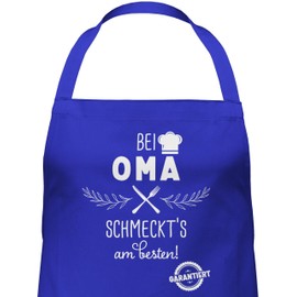 Shirtracer - Apron - Women's 1 - Cooking Apron with Grandma schmeckts am Besten I Cooking Apron Gift Grandma I Grandma Cooking Apron I Kitchen Apron Grandma I Gift Grandma Christmas I Grandma Gift I