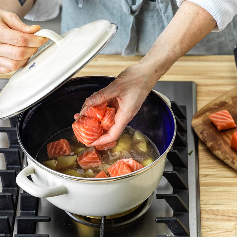 BK Indigo Aluminum Heavy-Gauge Carbon Steel, Induction, 3.5QT Nonstick Glaze